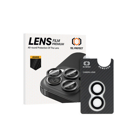 Tempered glass Tel Protect 3D Lens Aramid Series on camera for Iphone 16/16 Plus (lens 2 pieces)