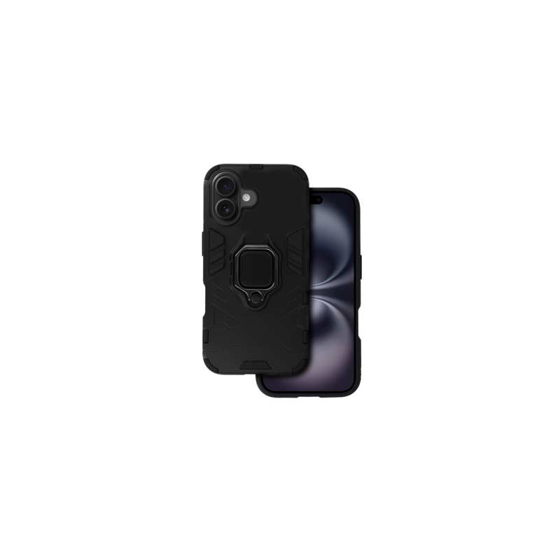 Ring Armor Case for Iphone 16 Black