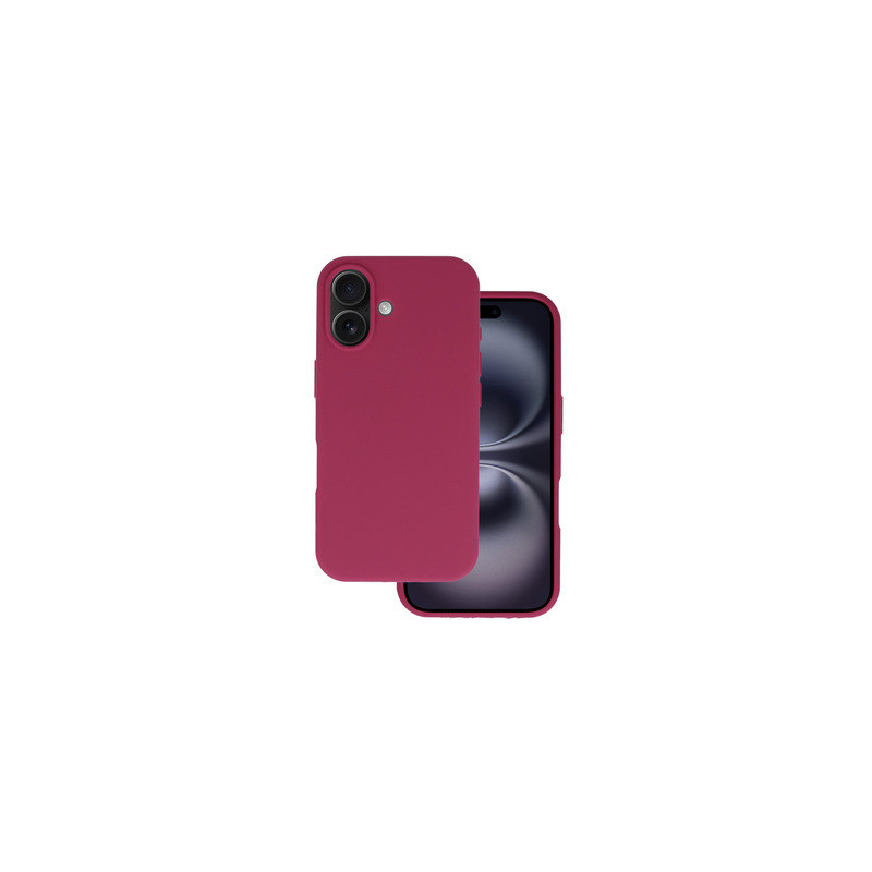 Silicone Lite Case for Iphone 16 burgundy