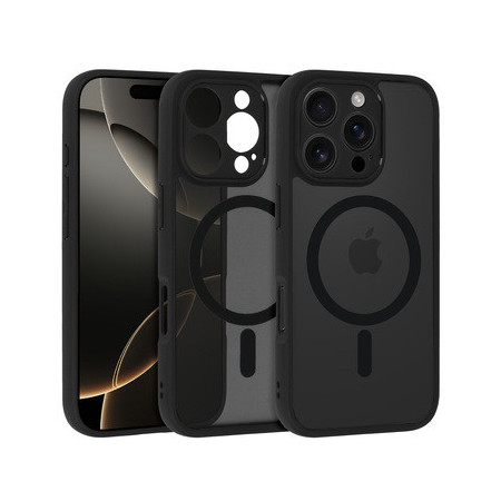 Full Matte Mag Cover for Iphone 16 black