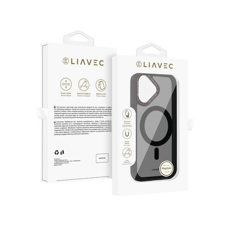 Liavec Hybrid Smoke Magsafe Case for Iphone 16