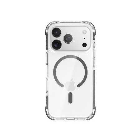 Rock Crystal Clear Magnetic Series Case for Iphone 17 Pro Max transparent-black