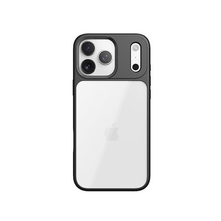 Rock Guard Lens Protection Series Case for Iphone 17 Pro Max transparent-black