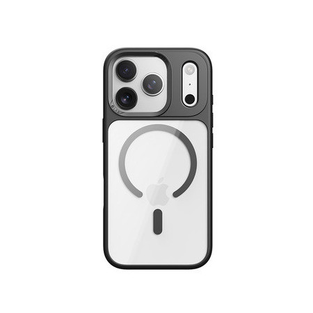 Rock Guard Lens Protection Series Magnetic Case for Iphone 17 Pro Max transparent-black