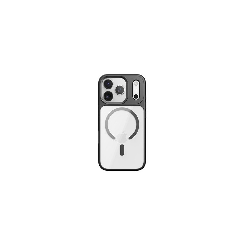 Rock Guard Lens Protection Series Magnetic Case for Iphone 17 Pro Max transparent-black