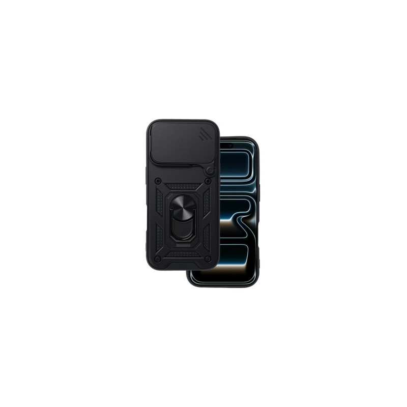 Slide Camera Armor Case for Iphone 17 Pro Max Black