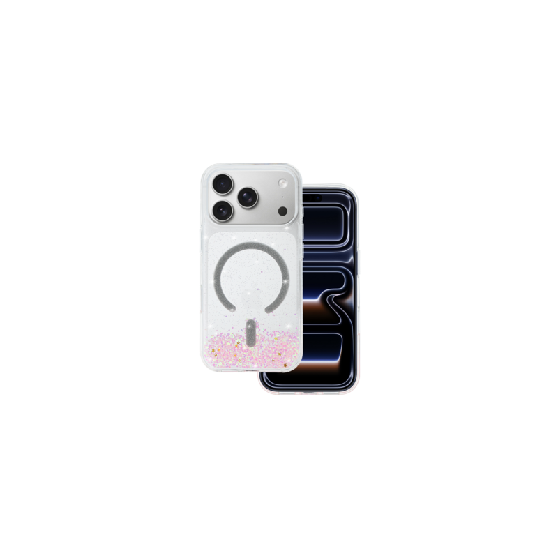 Tel Protect Moonlite Magsafe Case for Iphone 17 Pro Max pink clear