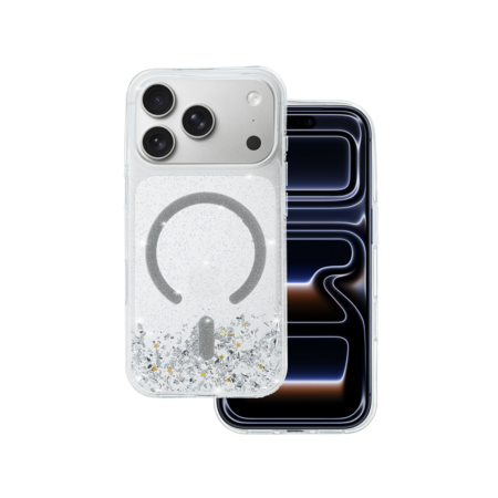Tel Protect Moonlite Magsafe Case for Iphone 17 Pro Max silver clear