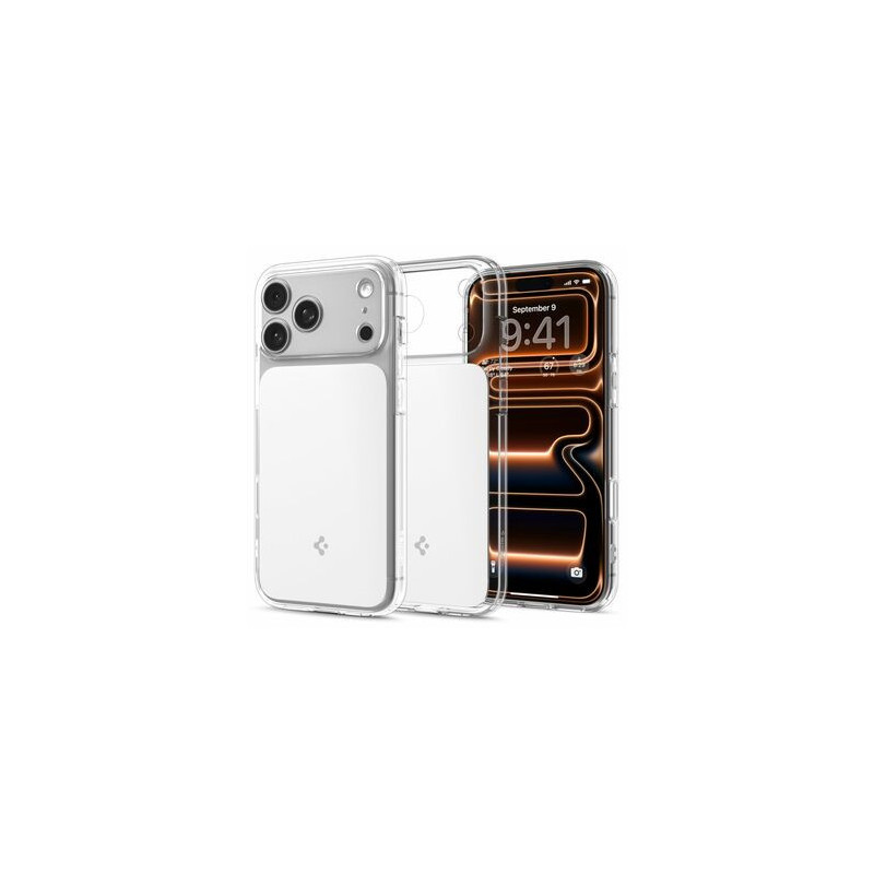 Case SPIGEN Ultra Hybrid "T" Mag Magsafe ACS10280 for Iphone 17 Pro Max - Clear/White