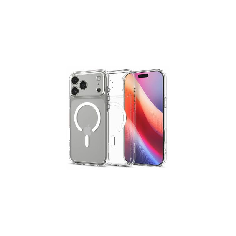 Case SPIGEN Ultra Hybrid Mag Magsafe ACS10282 for Iphone 17 Pro Max - Clear/White
