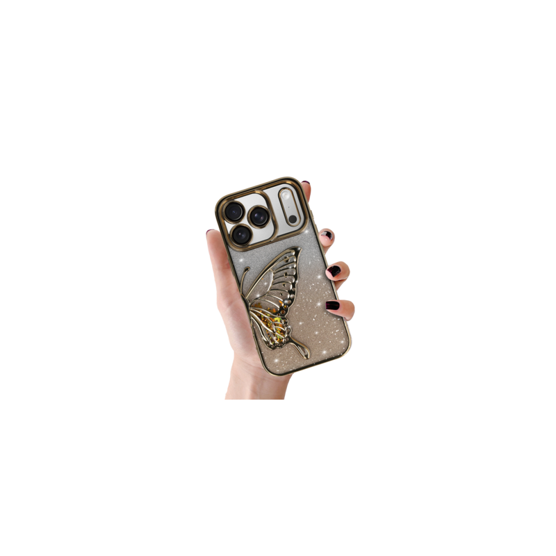 Tel Protect Butterfly Water Case for Iphone 17 Pro gold