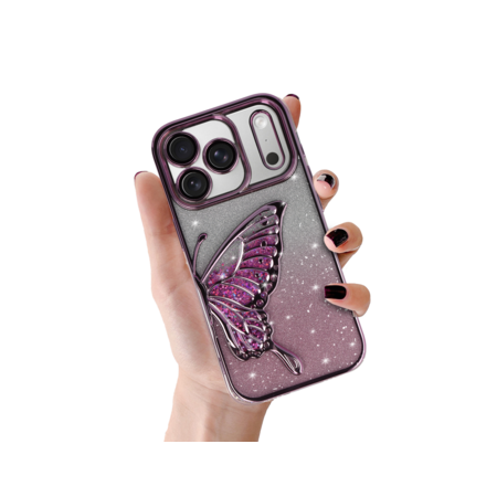 Tel Protect Butterfly Water Case for Iphone 17 Pro pink