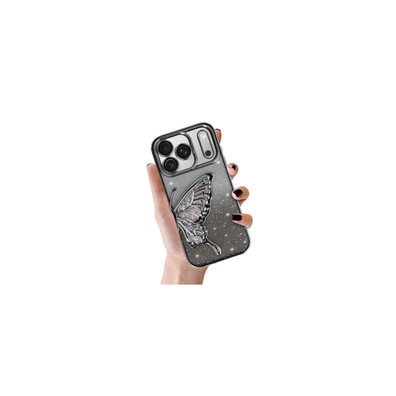 Tel Protect Butterfly Water Case for Iphone 17 Pro silver