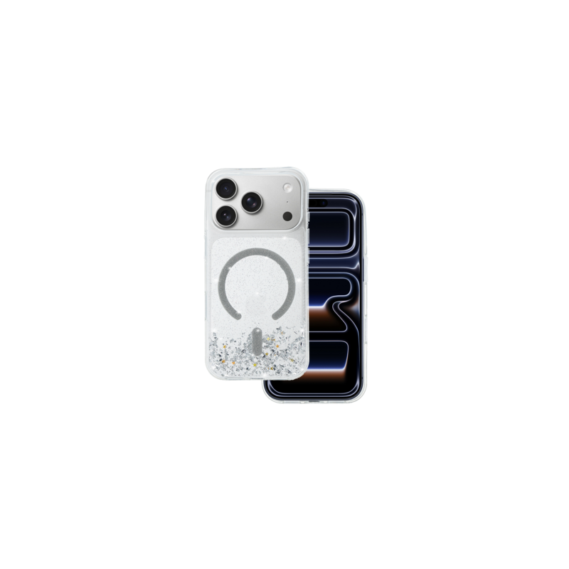 Tel Protect Moonlite Magsafe Case for Iphone 17 Pro silver clear