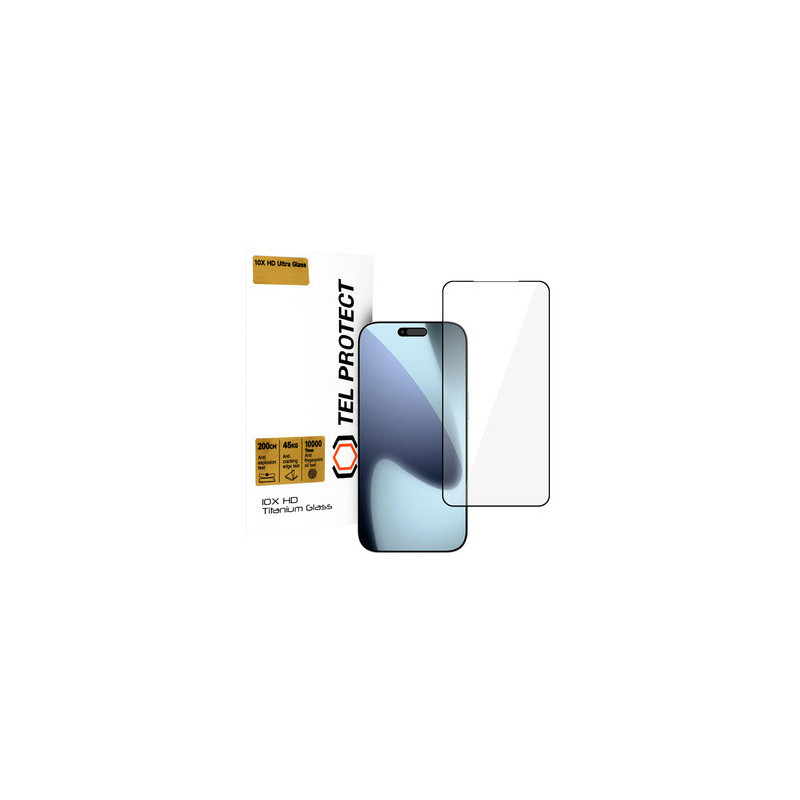 Tempered glass Tel Protect 10X HD Titanium for Iphone 17 Pro (envelope)