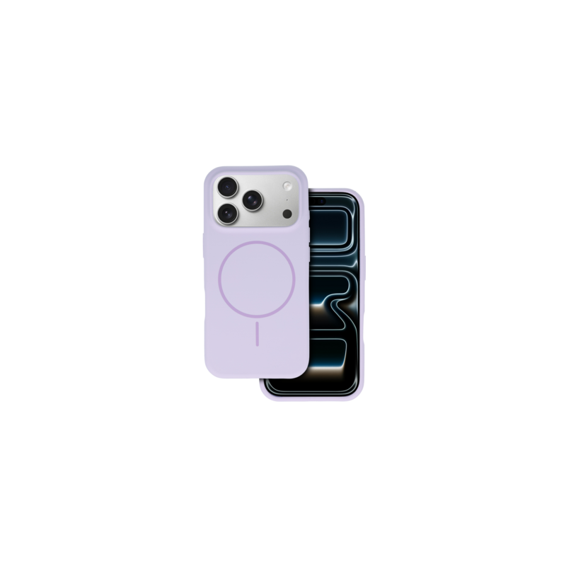 Magsafe Slim Silicone for Iphone 17 Pro purple