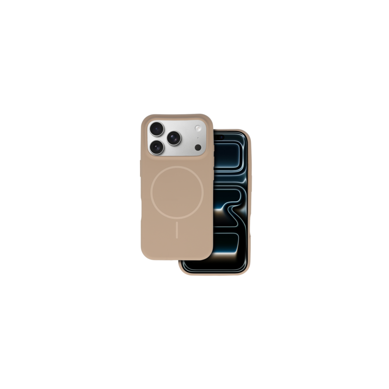 Magsafe Slim Silicone for Iphone 17 Pro brown