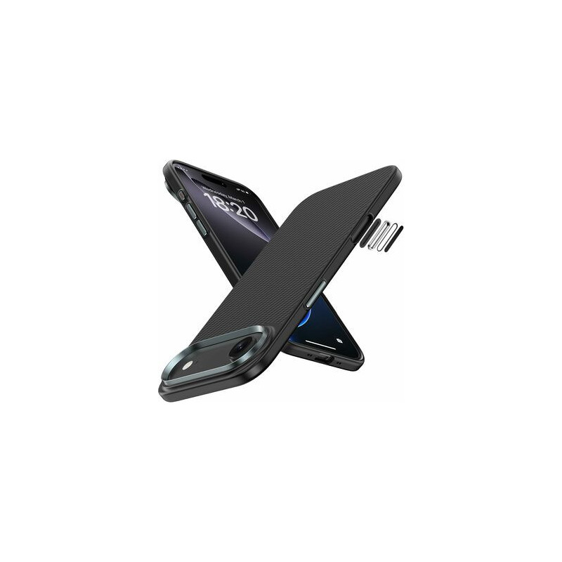 Benks Magnetic Armor Pro Kevlar Case Metal Frame 600D (A068) for Iphone 17 Air black (Camera Control Button)