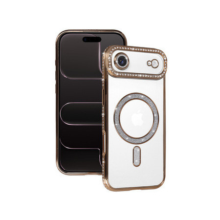 Bling Magsafe Case for Iphone 17 Air gold