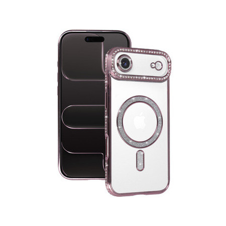 Bling Magsafe Case for Iphone 17 Air pink