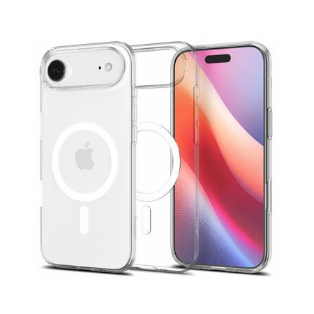 Case SPIGEN Liquid Crystal Mag Magsafe ACS10395 for Iphone 17 Air - Clear/White