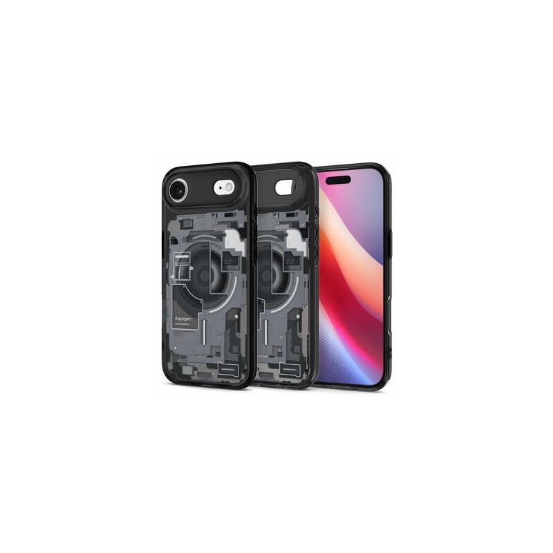Case SPIGEN Ultra Hybrid Mag Magsafe ACS10320 for Iphone 17 Air - Zero One Black