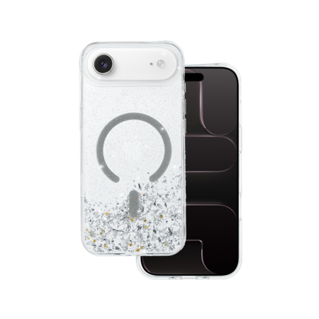 Tel Protect Moonlite Magsafe Case for Iphone 17 Air silver clear