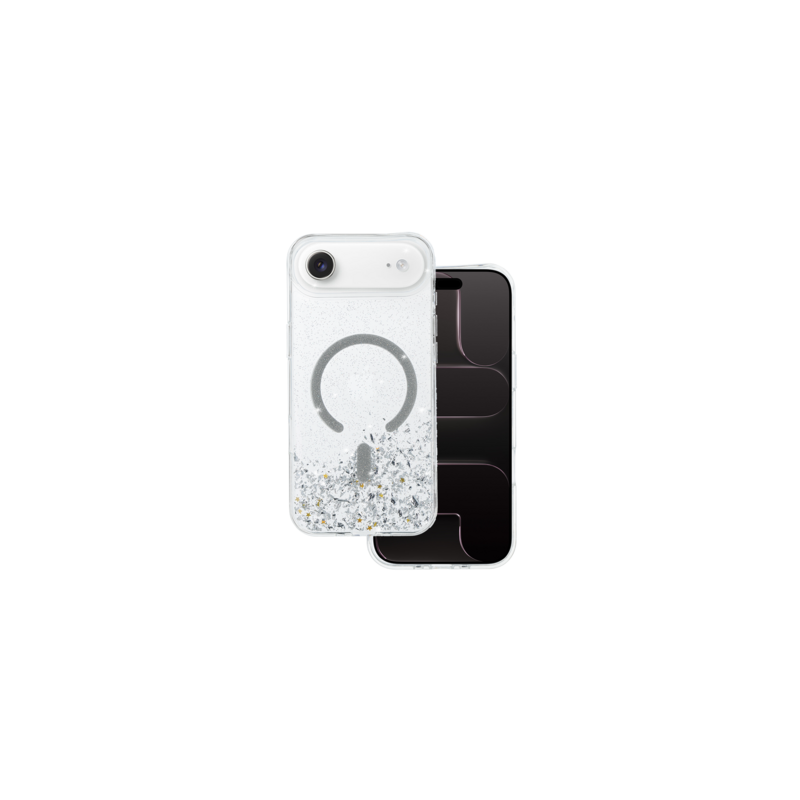 Tel Protect Moonlite Magsafe Case for Iphone 17 Air silver clear