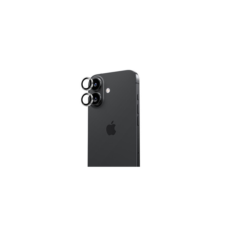 Benks Tempered glass Glass Warrior Metal Lens Protector on camera for Iphone 17 (lens 2 pieces) black