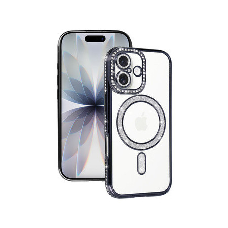 Bling Magsafe Case for Iphone 17 black
