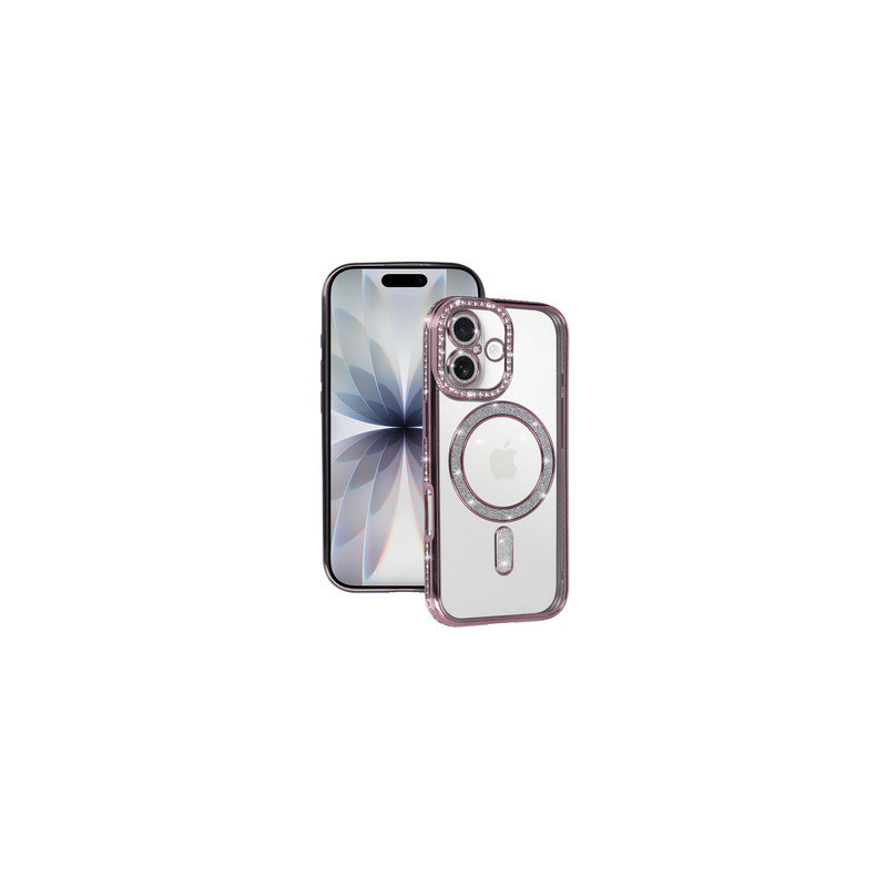 Bling Magsafe Case for Iphone 17 pink