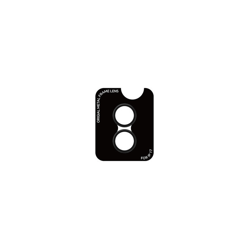 Rock Tempered glass Pure Series Camera Lens on camera for Iphone 17 (lens 2 pieces) black