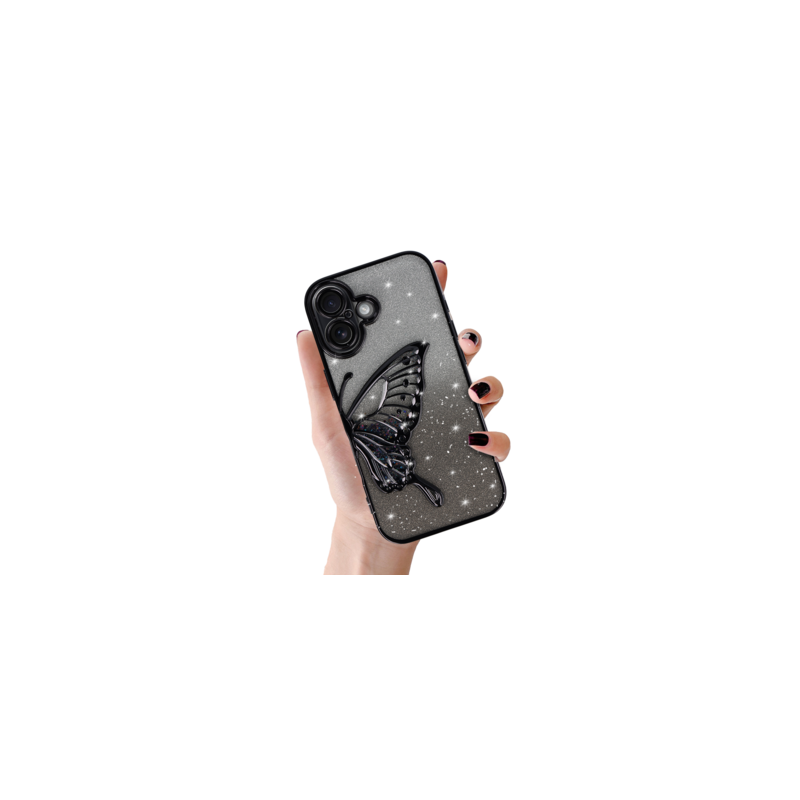 Tel Protect Butterfly Water Case for Iphone 17 black