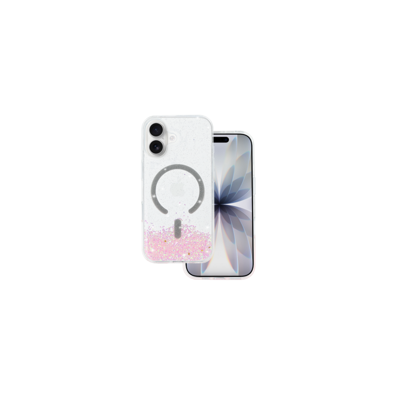 Tel Protect Moonlite Magsafe Case for Iphone 17 pink clear