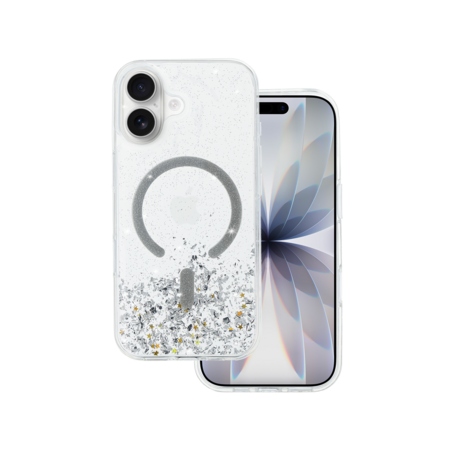 Tel Protect Moonlite Magsafe Case for Iphone 17 silver clear