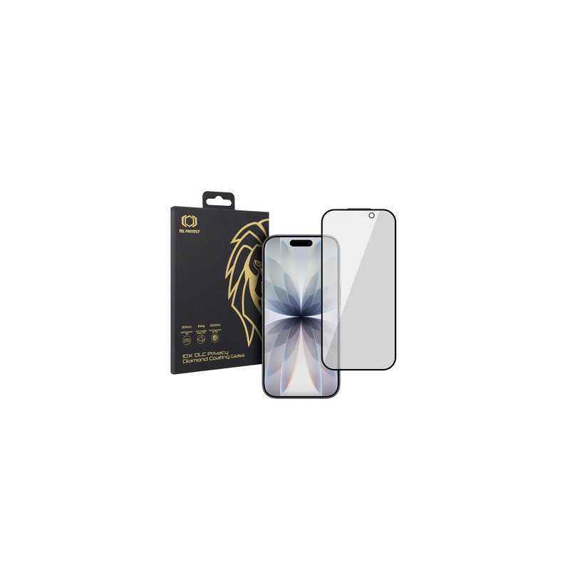 Tempered glass Tel Protect 10X Privacy DLC Diamond Coating for Iphone 16 Pro/17