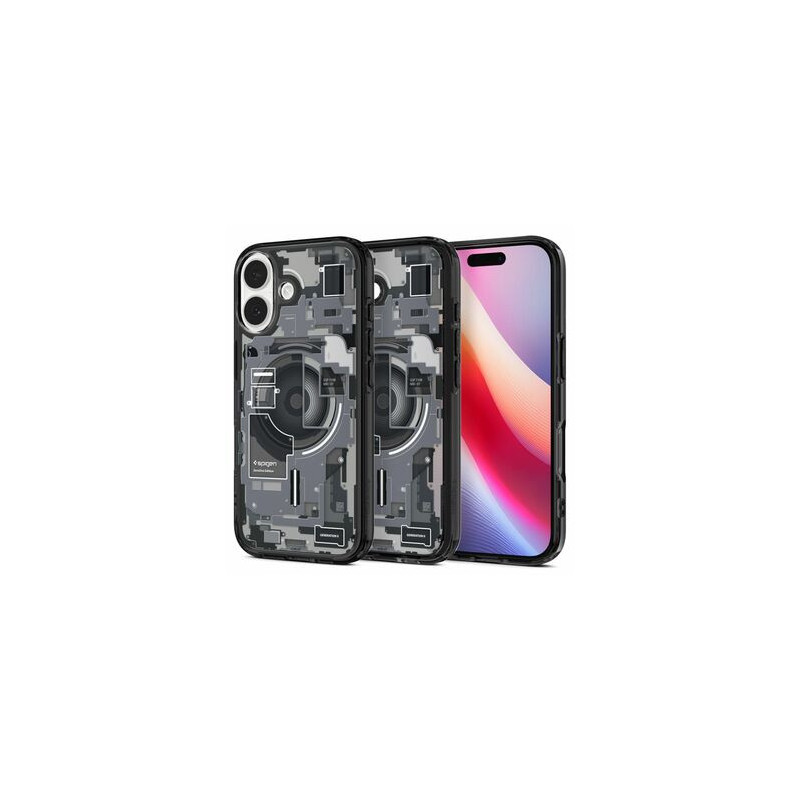Case SPIGEN Ultra Hybrid Mag Magsafe ACS10353 for Iphone 17 - Zero One Black