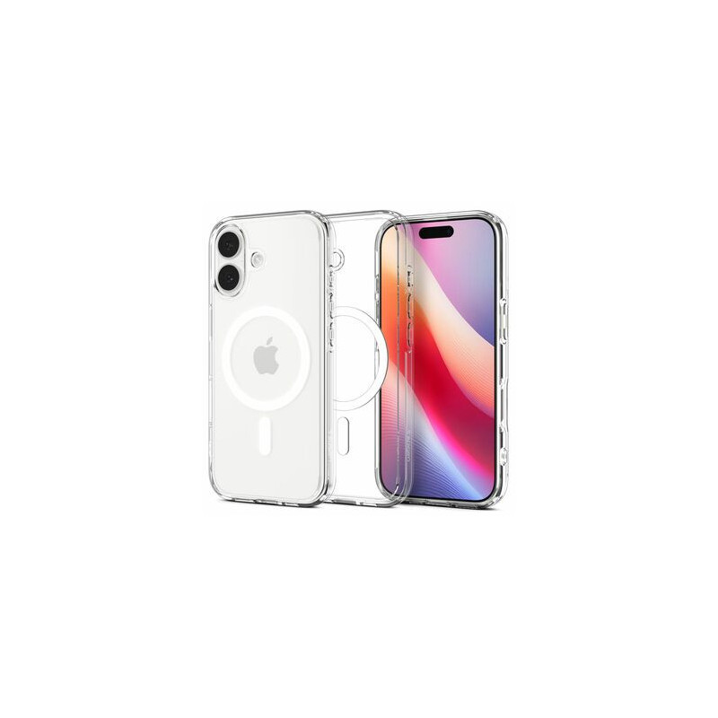Case SPIGEN Ultra Hybrid Mag Magsafe ACS10380 for Iphone 17 - Clear/White