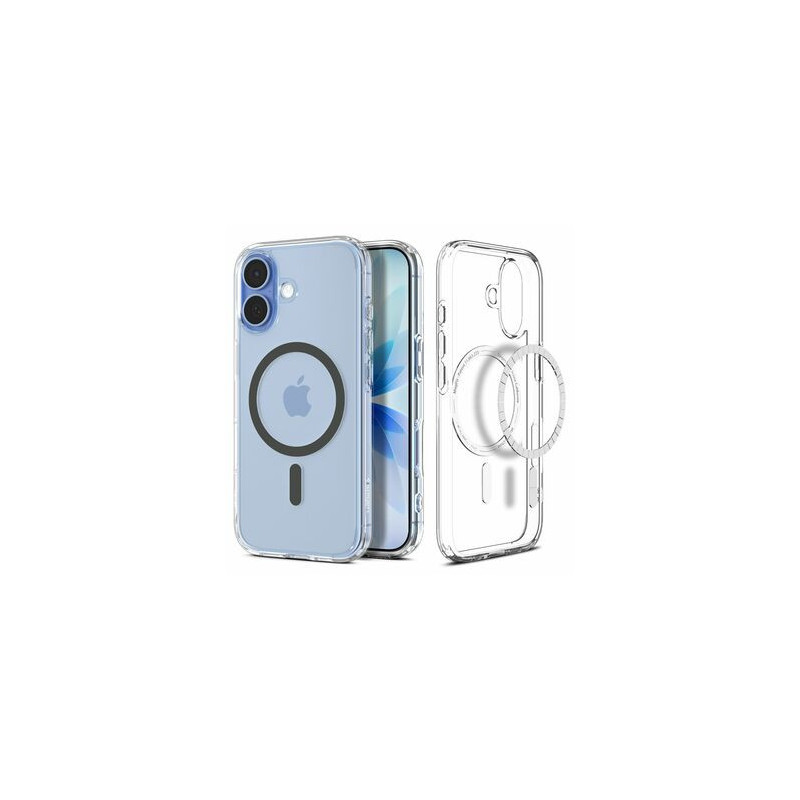Case SPIGEN Ultra Hybrid Mag Magsafe ACS10381 for Iphone 17 - Clear/Graphite
