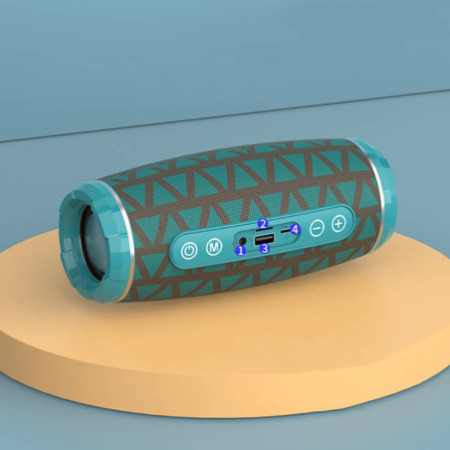 Bluetooth reproduktor 5.0 KAKU Sports Bluetooth Speaker (KSC-600) tyrkysovo zelená
