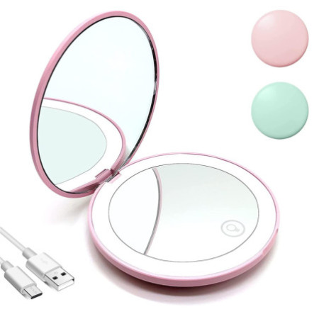LED Zrkadlo Compact Nabíjacie