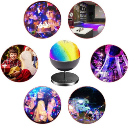 Diskoguľa s bluetooth reproduktorom