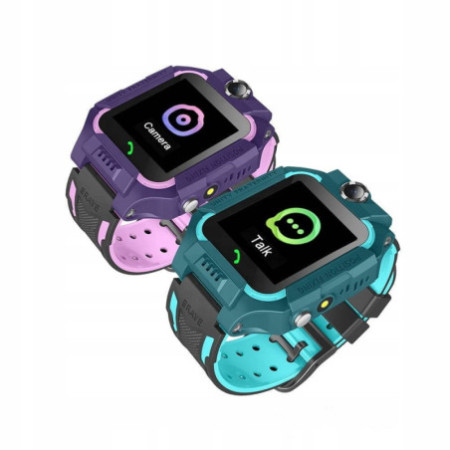 Detské smart hodinky, gps tracker, green