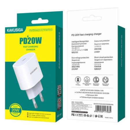 sieťová nabíjačka KAKU KSC-541 usb-c QC 3,0 20W