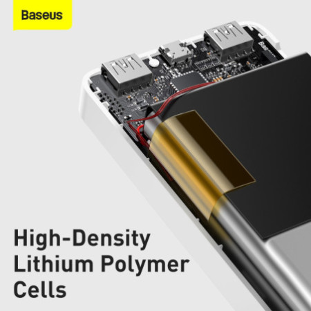 Baseus Power Banka 30000mAh - 2xUSB + Rýchle nabíjanie Type C - PD 3.0 QC 3.0 15W (PPDML-K02) biela