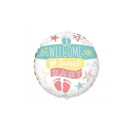 Fóliový balón Welcome Sweet Baby 18"