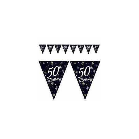 NARODENINOVÁ GIRLANDA „50TH BIRTHDAY