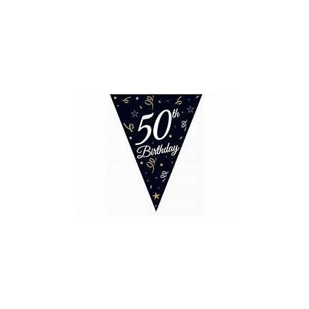 NARODENINOVÁ GIRLANDA „50TH BIRTHDAY
