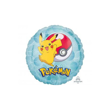 Fóliový balón 18" – Pokémon (Okrúhly)