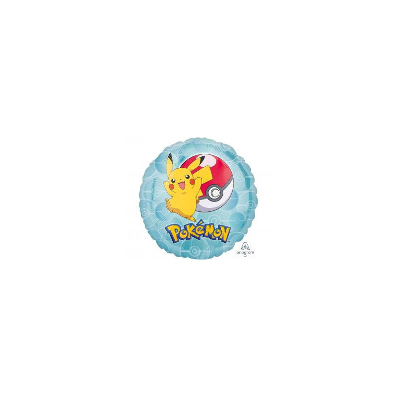 Fóliový balón 18" – Pokémon (Okrúhly)